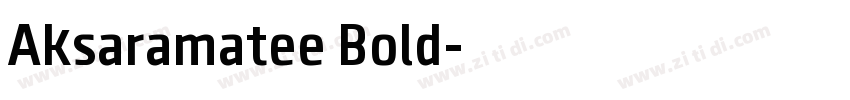 Aksaramatee Bold字体转换